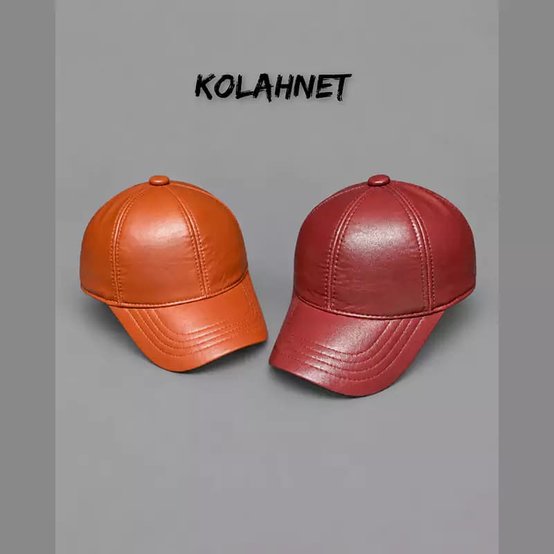 کلاه چرم پاییزه کد 6420 — تصویر ۴