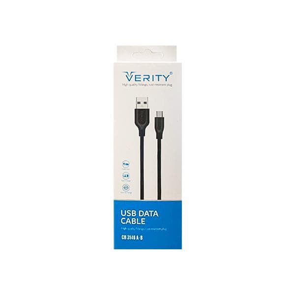 کابل تبدیل USB به MicroUSB وریتی مدل CB 3146 A-B طول ۱ متر — تصویر ۲