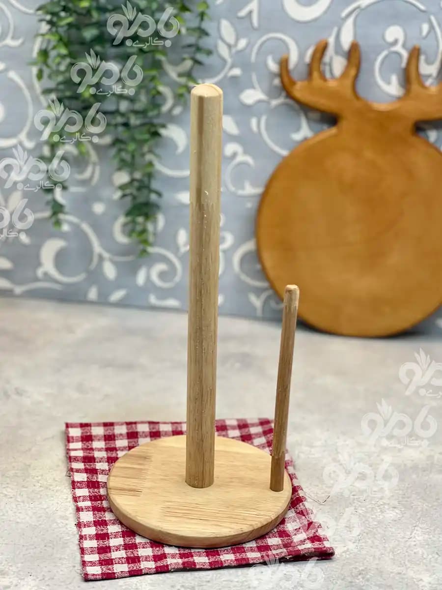 استند دستمال رولی چوبی رابروود — تصویر ۲