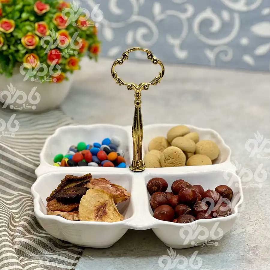 اردو خوری سرامیکی دسته فلزی کد112 — تصویر ۲