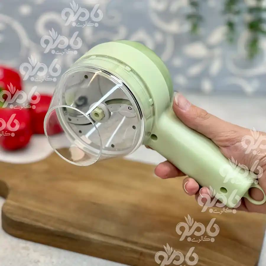 خردکن شارژی چند کاره مینی سبز — تصویر ۲