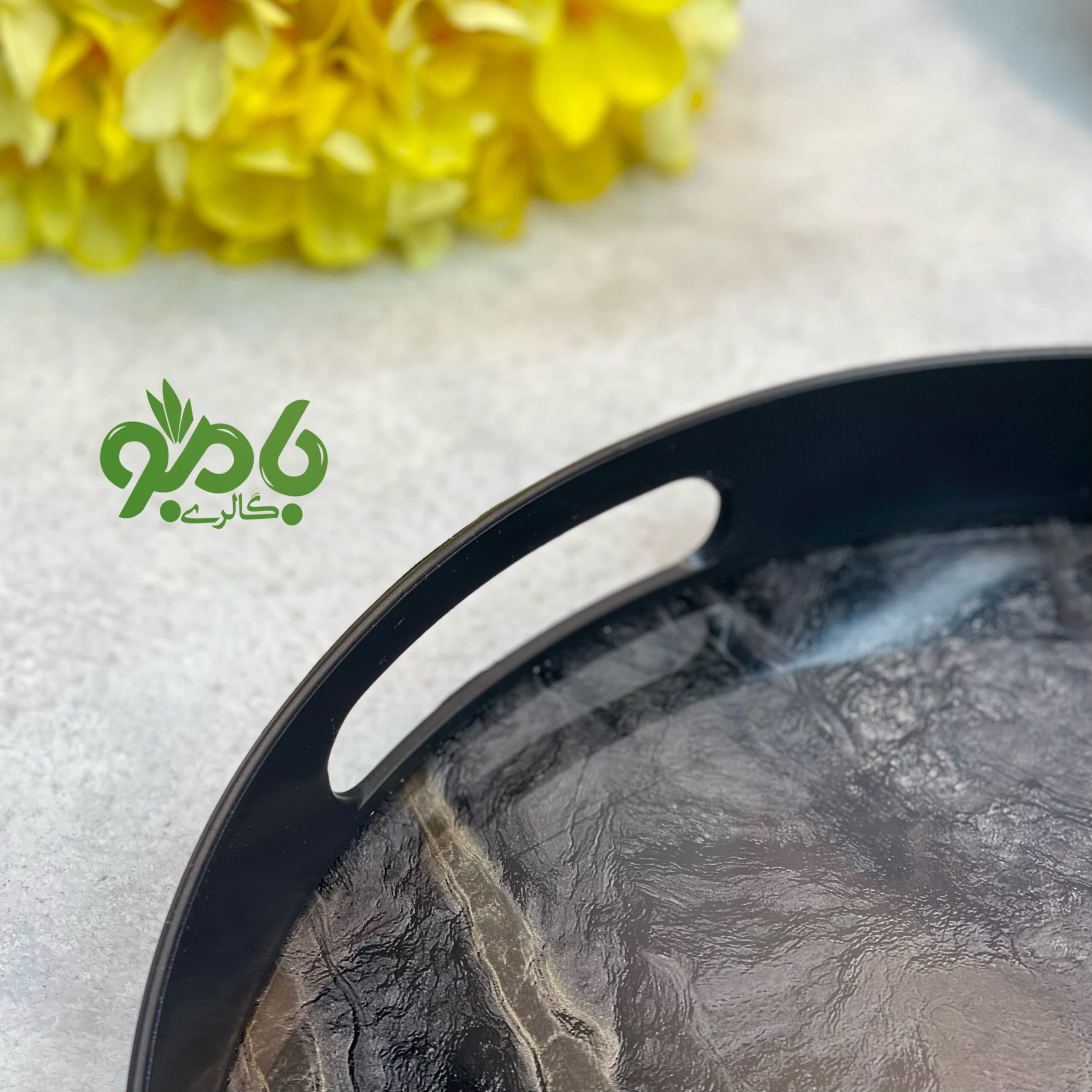 سینی پلاستیکی لبه دار سنگی رایکا — تصویر ۴