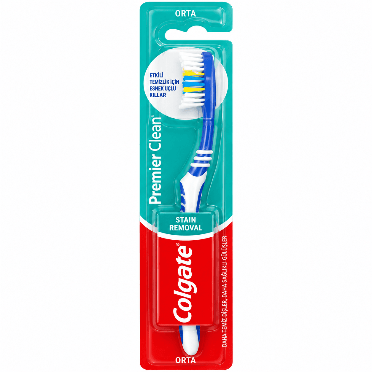 مسواک کلگیت Colgate Premier Clean مدل Stain Removal با سختی متوسط