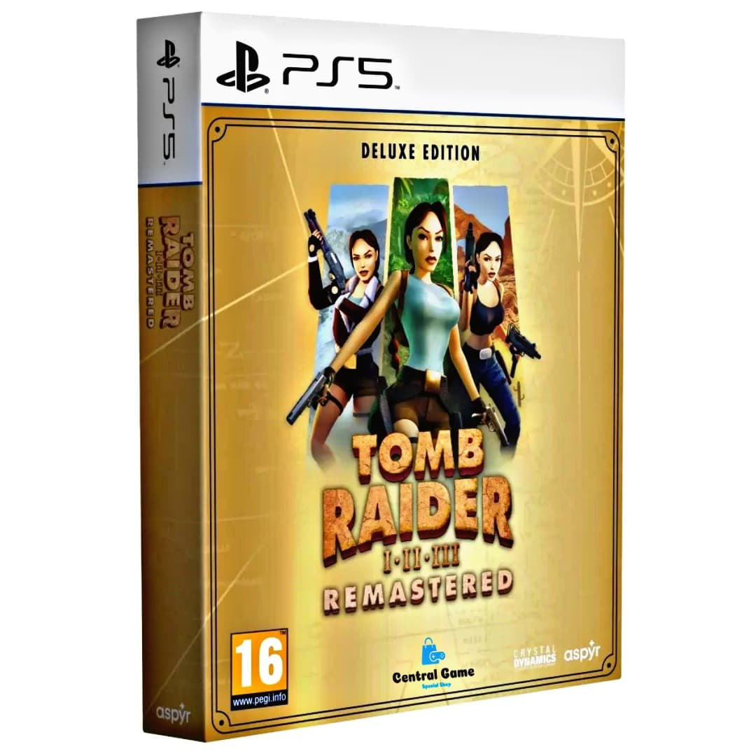 دیسک بازی Tomb Raider l-ll-lll Remastered Ps5 Deluxe Edition آکبند