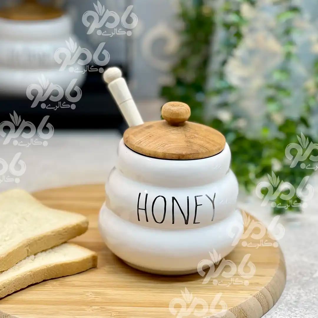 عسل خوری چوب سرامیکی تکست — تصویر ۲