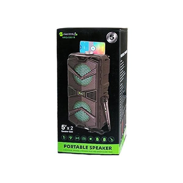 اسپیکر بلوتوثی نیوریکسینگ مدل NRG-5501B همراه با میکروفون — تصویر ۲