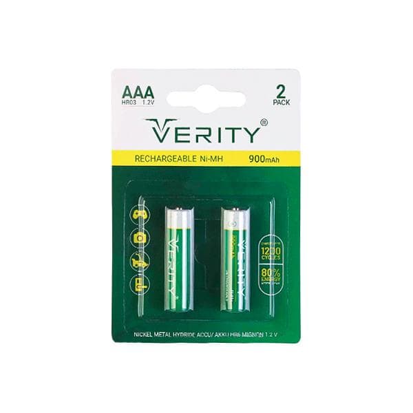 باتری نیم قلمی قابل شارژ 900mAh وریتی مدل HR03