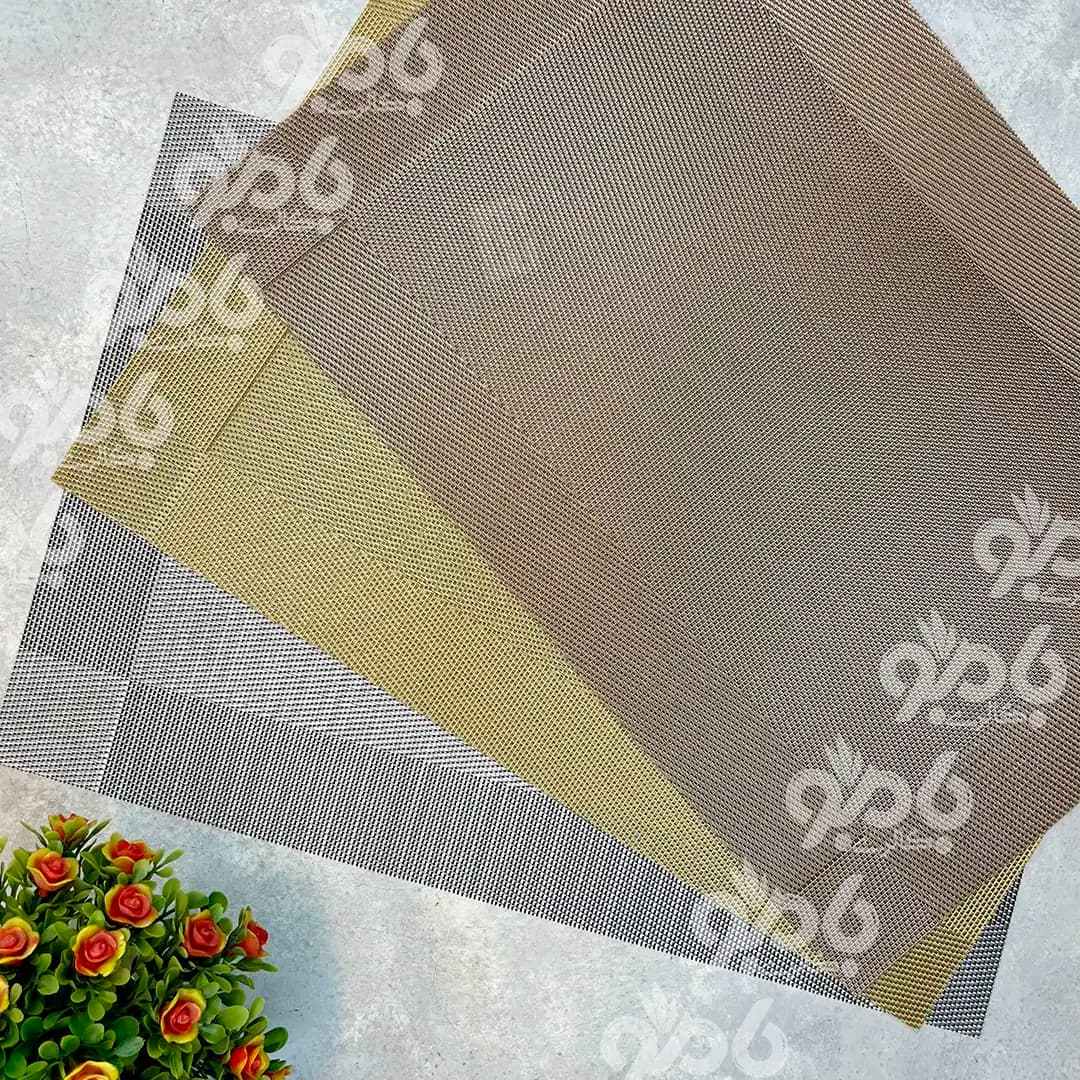 زیر بشقابی و رومیزی مستطیل رنگی در 3رنگ