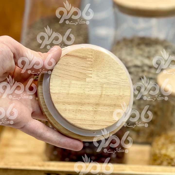 بانکه حبوبات درب چوبی لنا — تصویر ۴