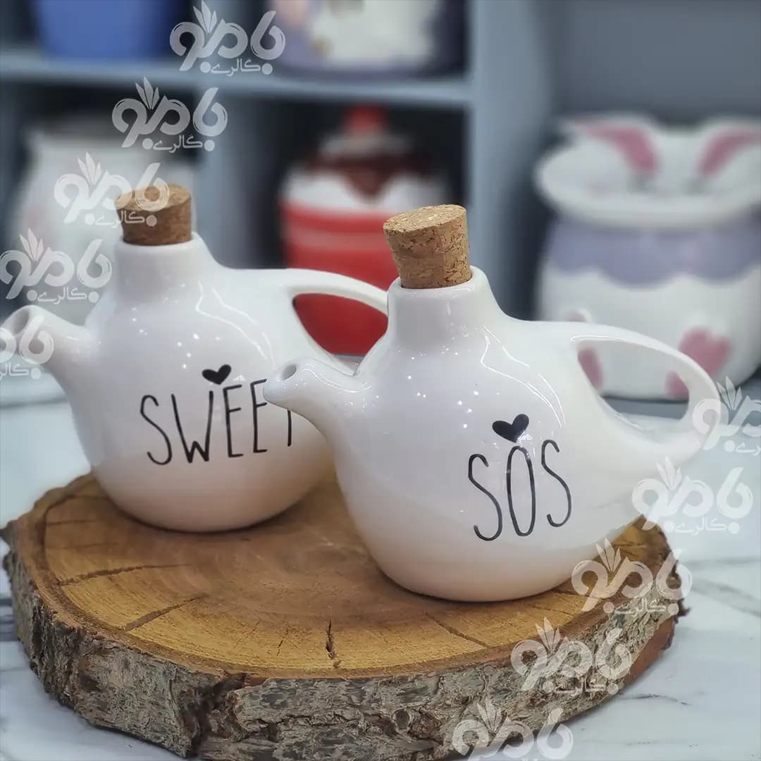 آبلیمو خوری سرامیکی تکست زنبق مینی — تصویر ۲