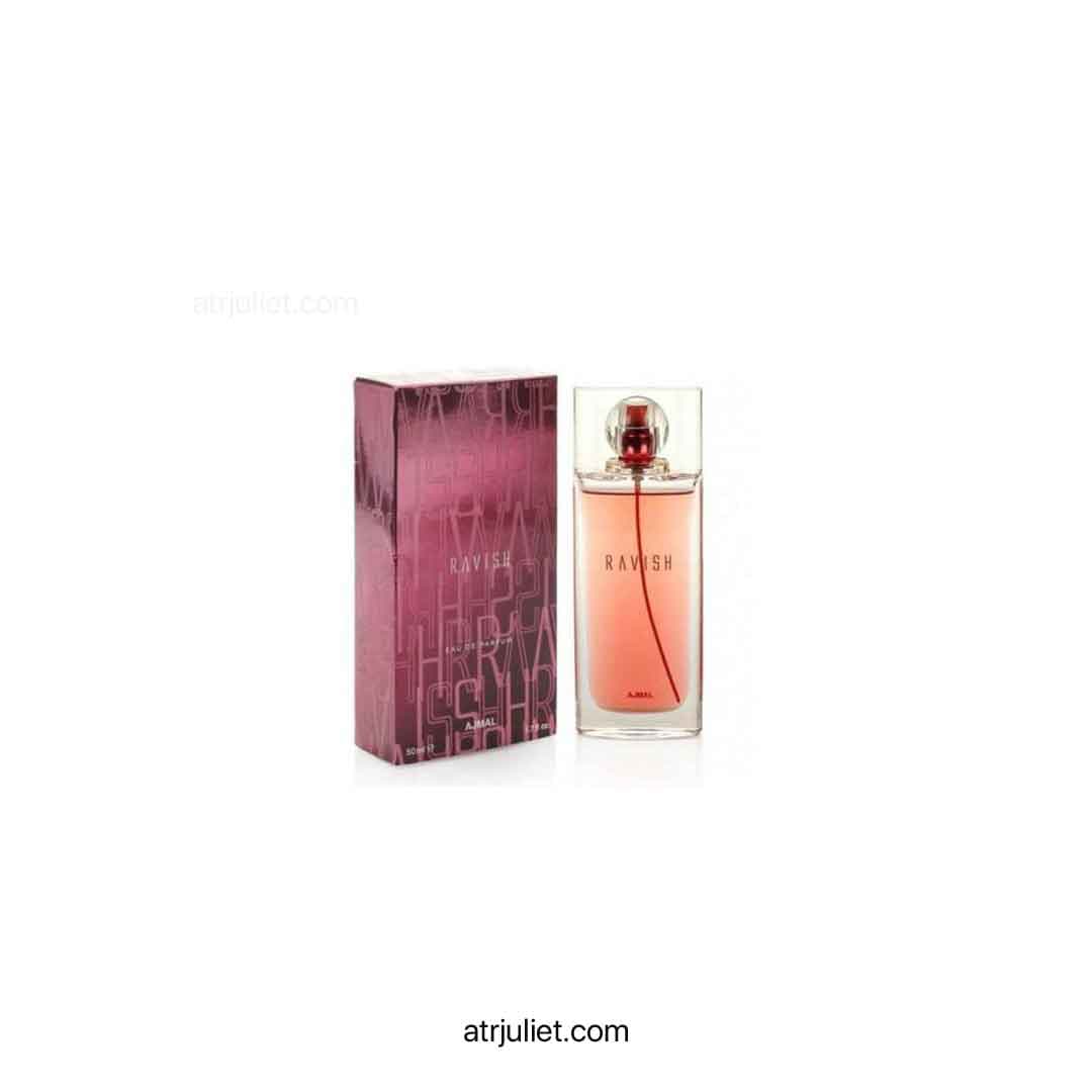 عطر ادکلن اجمل راویش قرمز اصلی اصل و اورجینال اجمل امارات AJMAL RAVISH حجم 50ml — تصویر ۲