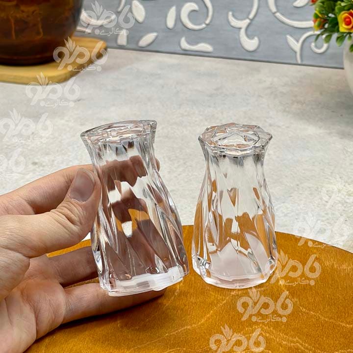 نمک پاش جفتی اکرولیک طرح پیچ تولیپ