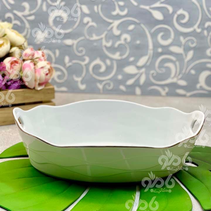 کاسه چینی بیضی موج سزار