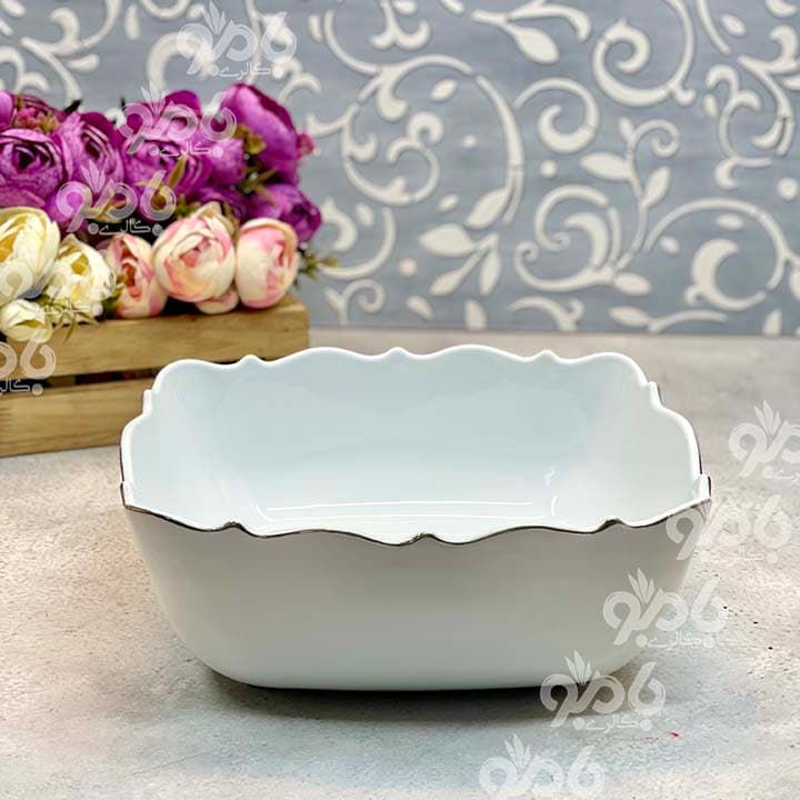 کاسه چینی مربع موج