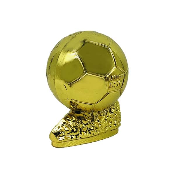 مجسمه فلزی توپ طلا Ballon d’or ساکروی 4 سانت