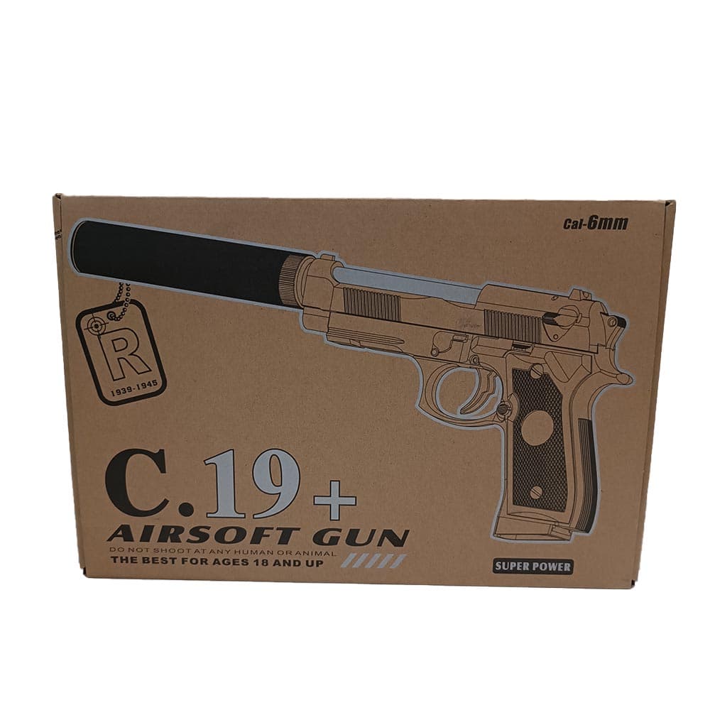کلت فلزی ساچمه ای +Air Soft Gun C19 — تصویر ۵
