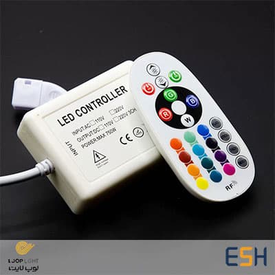 کنترلر ریسه RGB لوپ لایت 220 ولت RF — تصویر ۲