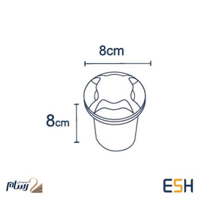 چراغ دفنی فرودگاهی 3 وات چهار جهته RL103DR-4 رسام — تصویر ۲