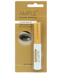 امپل چسب مژه قلمدار کلیر بی رنگ Ample EYELASH ADHESIVE CLEAR WHITE volume 5 grams