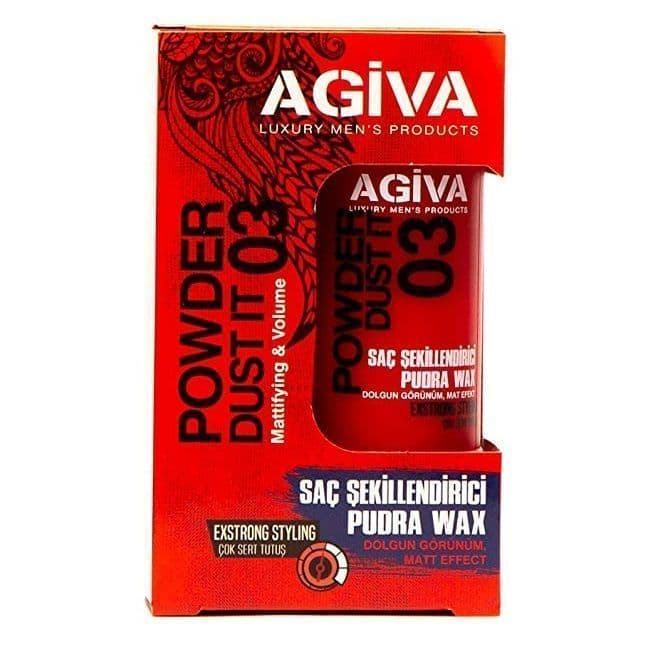 پودر حالت دهنده مو آگیوا AGIVA شماره 03 حجم 20 گرم — تصویر ۲