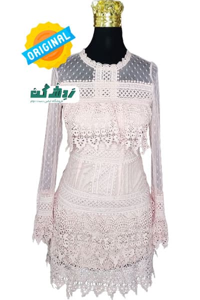لباس مجلسی دانتل آستردار زنانه دست دوم
