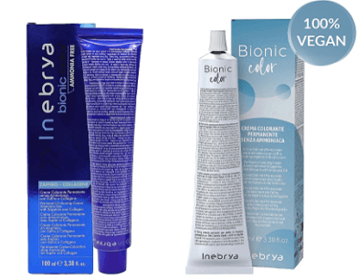 بیونیک 6.00 رنگ مو بلوند تیره قوی اینبریا بدون آمونیاک (Inebrya Bionic Hair Color Cream 100 ml)