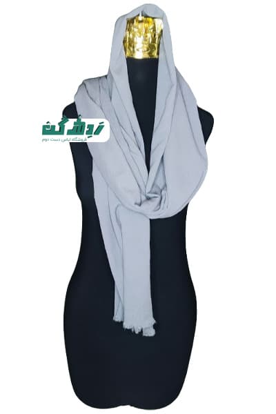 شال نخی طوسی زنانه دست دوم