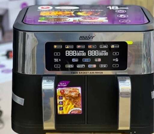 سرخ کن 12 لیتری دوقلو مایر مدل MR-915 — تصویر ۳
