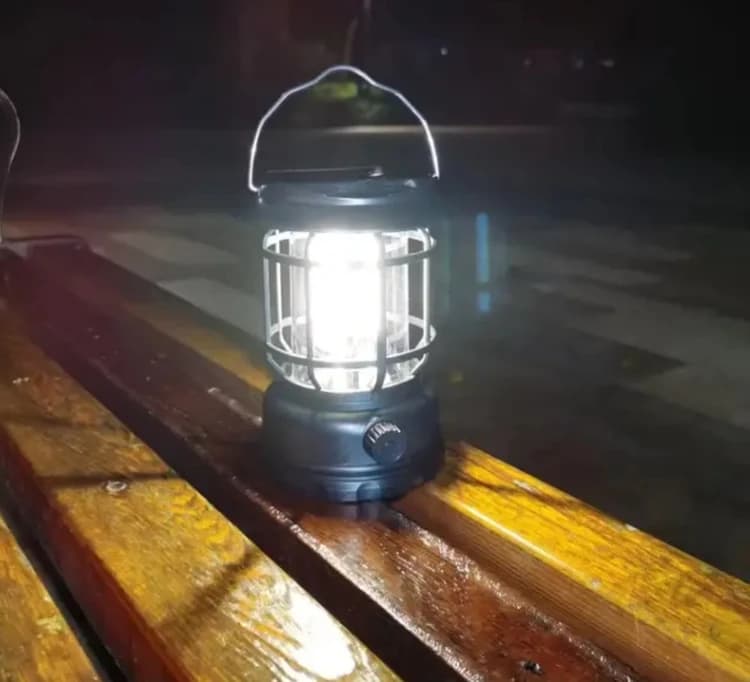 چراغ فانوسی شارژی سولار مدل JH-7900 — تصویر ۴