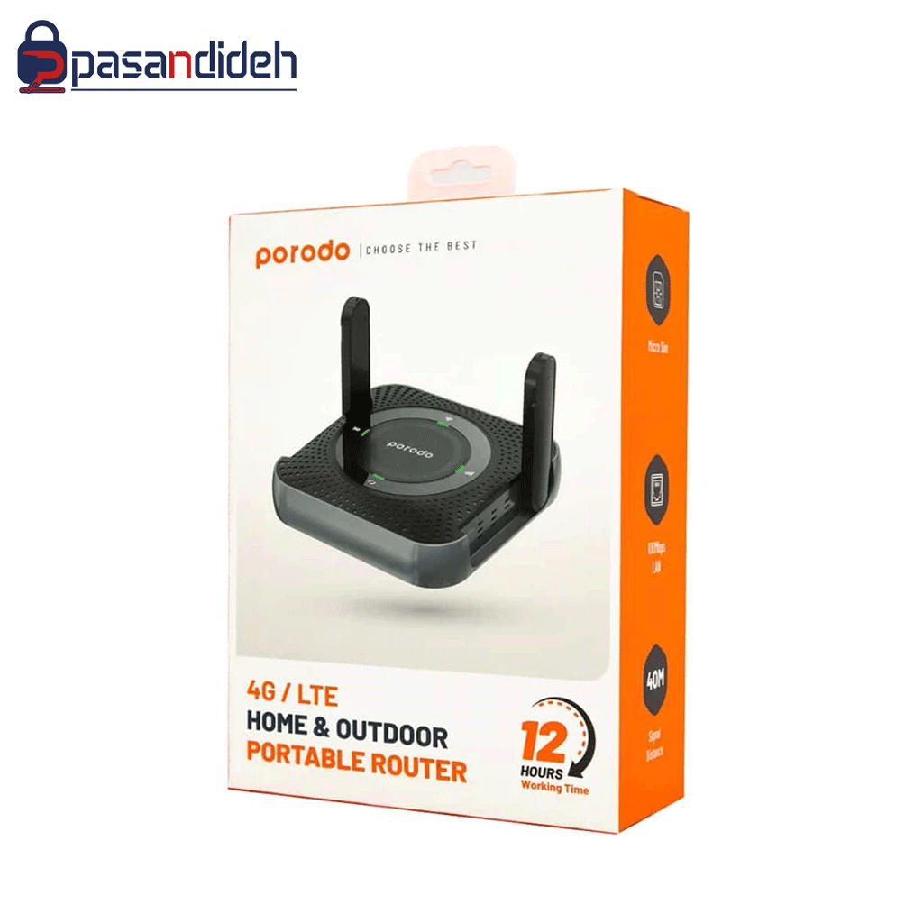 روترسیم کارتی پرودو porodo Portable Router 4g — تصویر ۶