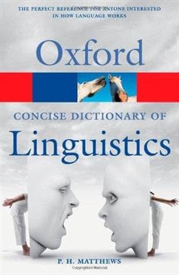 کتاب انگليسی The Concise Oxford Dictionary of Linguistics