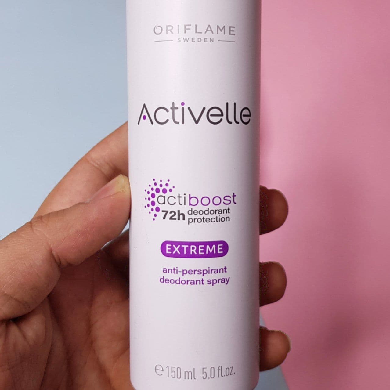اسپری دئودرانت ضدتعریق اوریفلیم ORIFLAME سری اکتیول activelle مدل اکتی بوست actiboost حجم 150 میلی لیتر — تصویر ۲