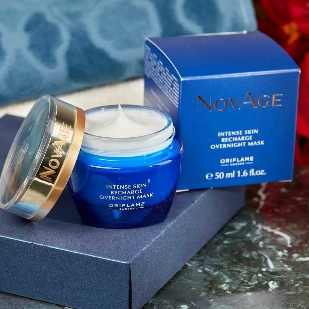 ماسک شب صورت اوریفلیم ORIFLAME سری نوویج‌ (نوایج) novage مدل اینتنس اسکین ریچارج intense skin recharge — تصویر ۳