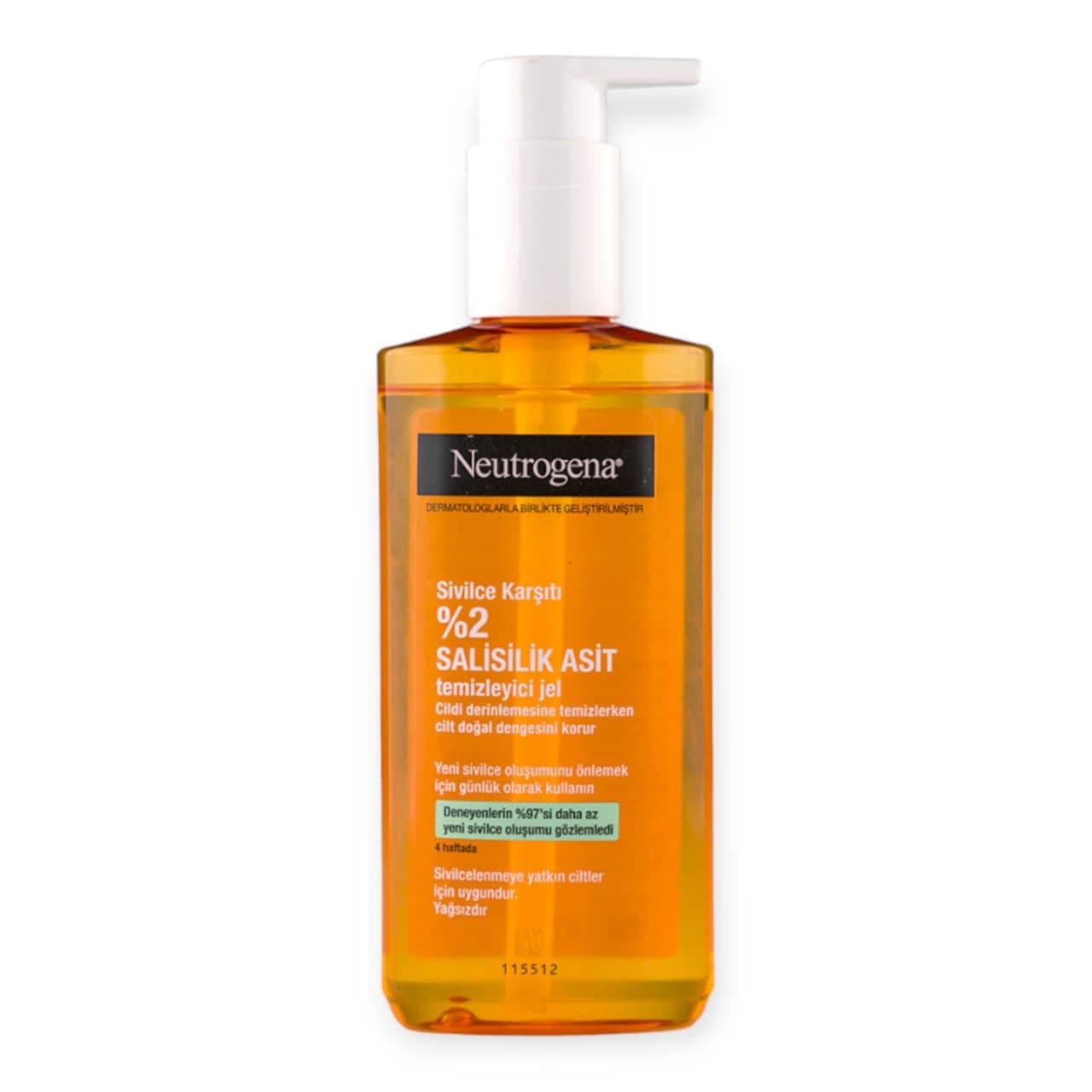 ژل شستشو صورت نوتروژیناNeutrogena مدل ضد جوش 2% سالیسیلیک حجم 200 میل