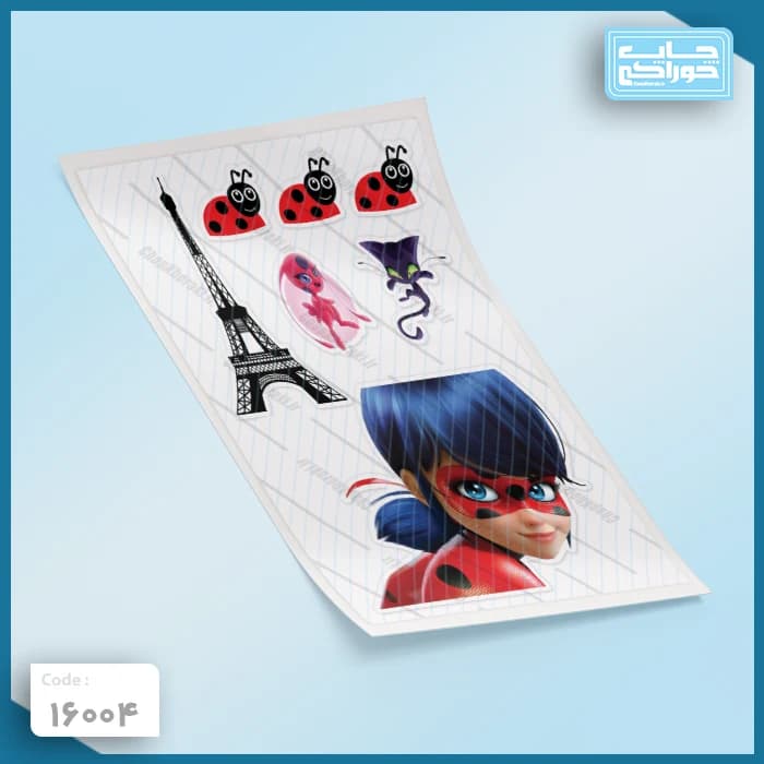 چاپ خوراکی دختر کفشدوزکی کد 16004