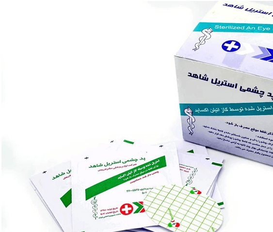 محصول پد چشمی استریل چسب دار شاهد (بسته 100 عددی)