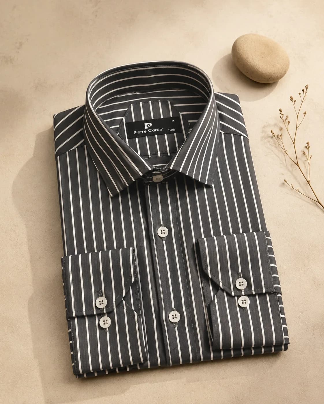 پیراهن 030122 PIERRECARDIN ذغالی