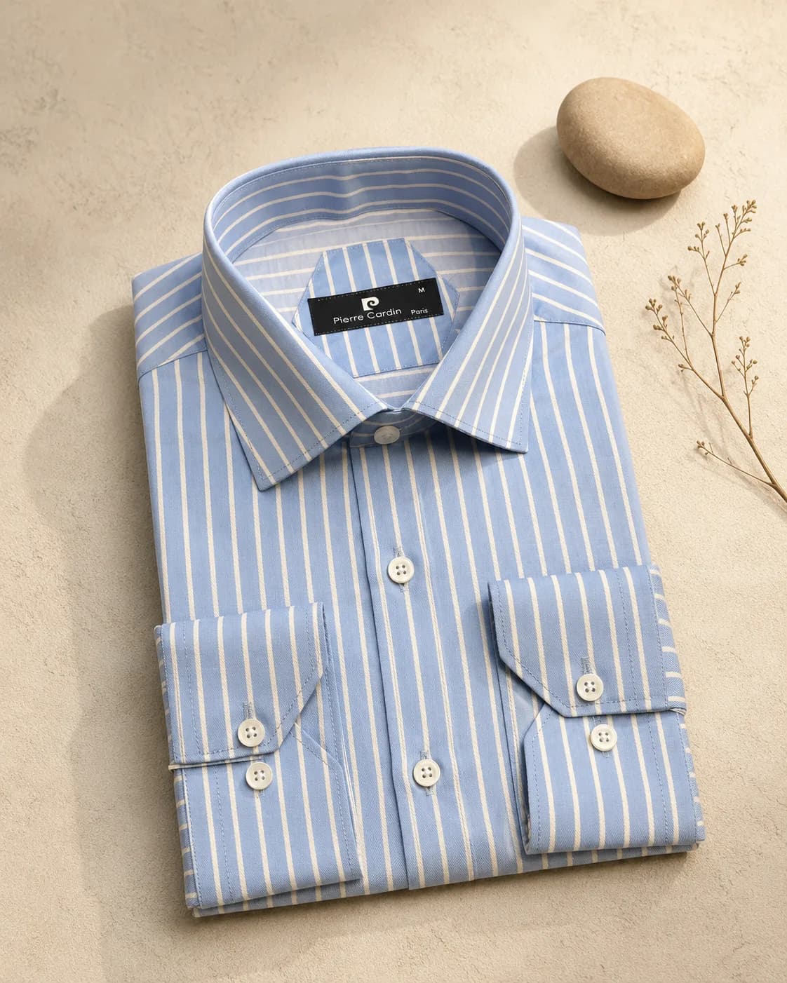 پیراهن 030122 PIERRECARDIN آبی روشن