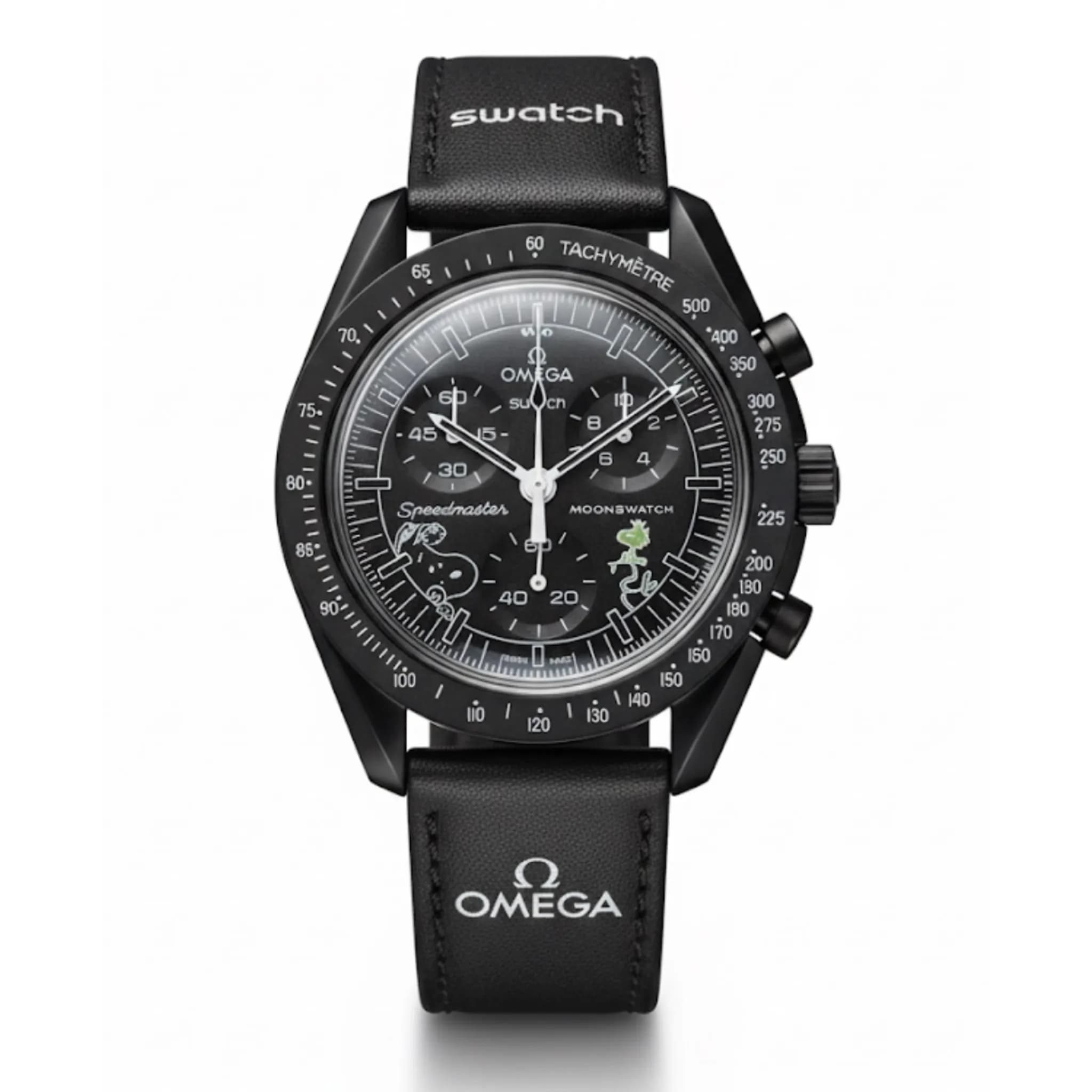 ساعت امگا سواچ ماه مشکی اسنوپی Omega Swatch Mission To