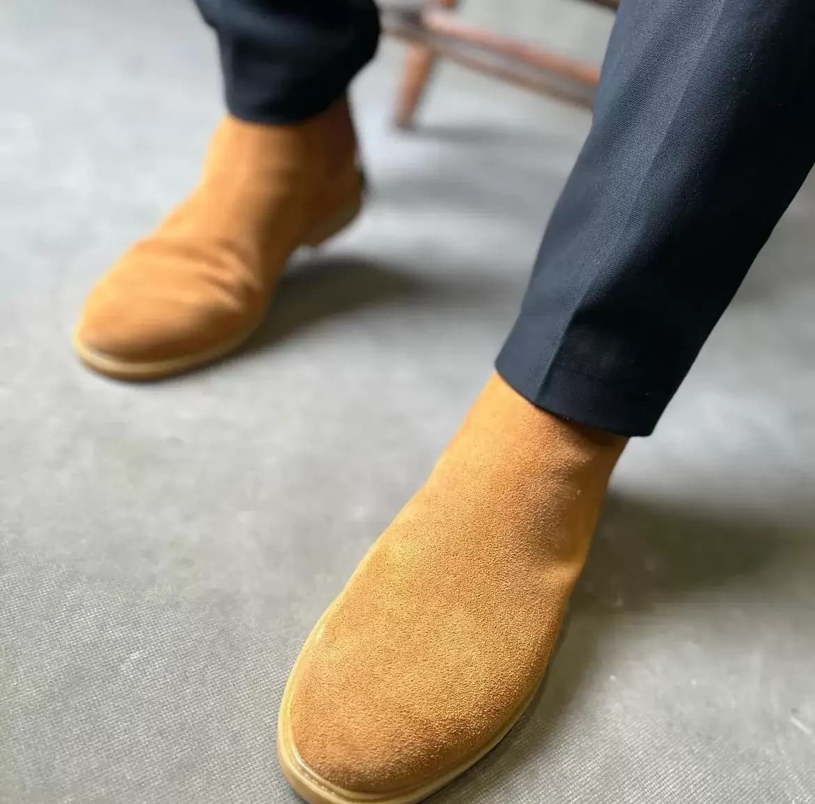 بوت مردانه چرم طبیعی — تصویر ۳