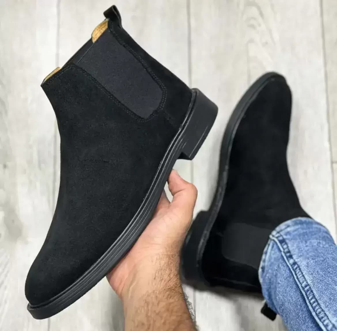 بوت مردانه چرم طبیعی