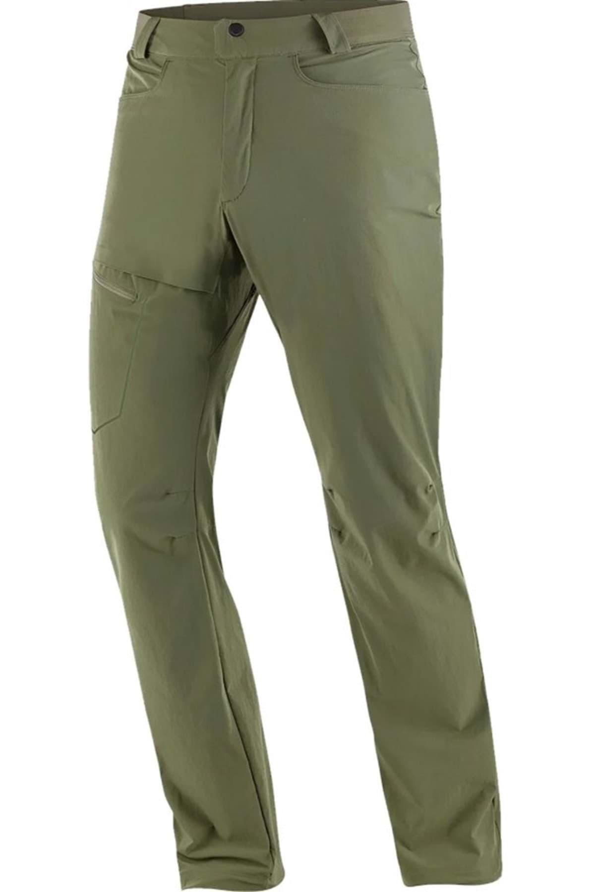 شلوار اسپرت سالومون مردانه پارچه طلایی بیزینس راسته Slim Fit/اسلیم فیت فاق نرمال Regular/رگولار Daily/روزانه | Salomon LC2216800 BD