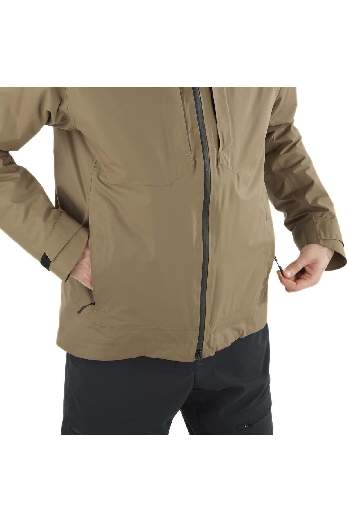 کاپشن سالومون مردانه پلی استر خاکی راسته Relaxed/ریلکس بیسیک کژوال/روزمره | Salomon LC2353100 TR — تصویر ۳