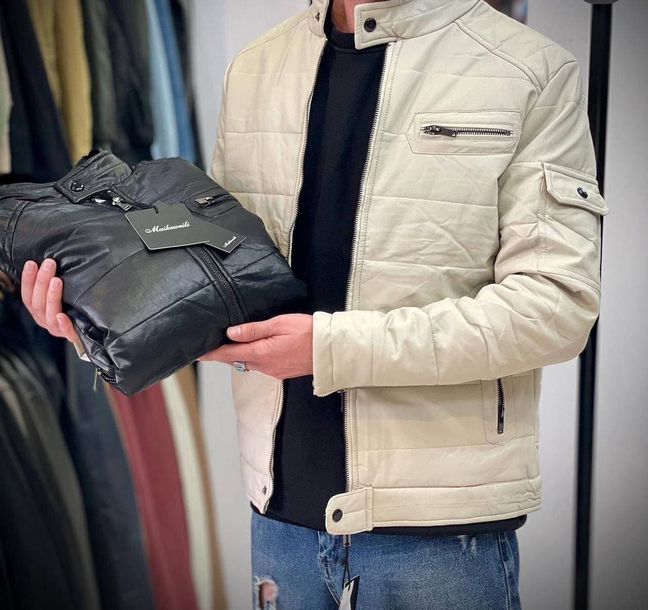 کاپشن چرم مردانه وارداتی