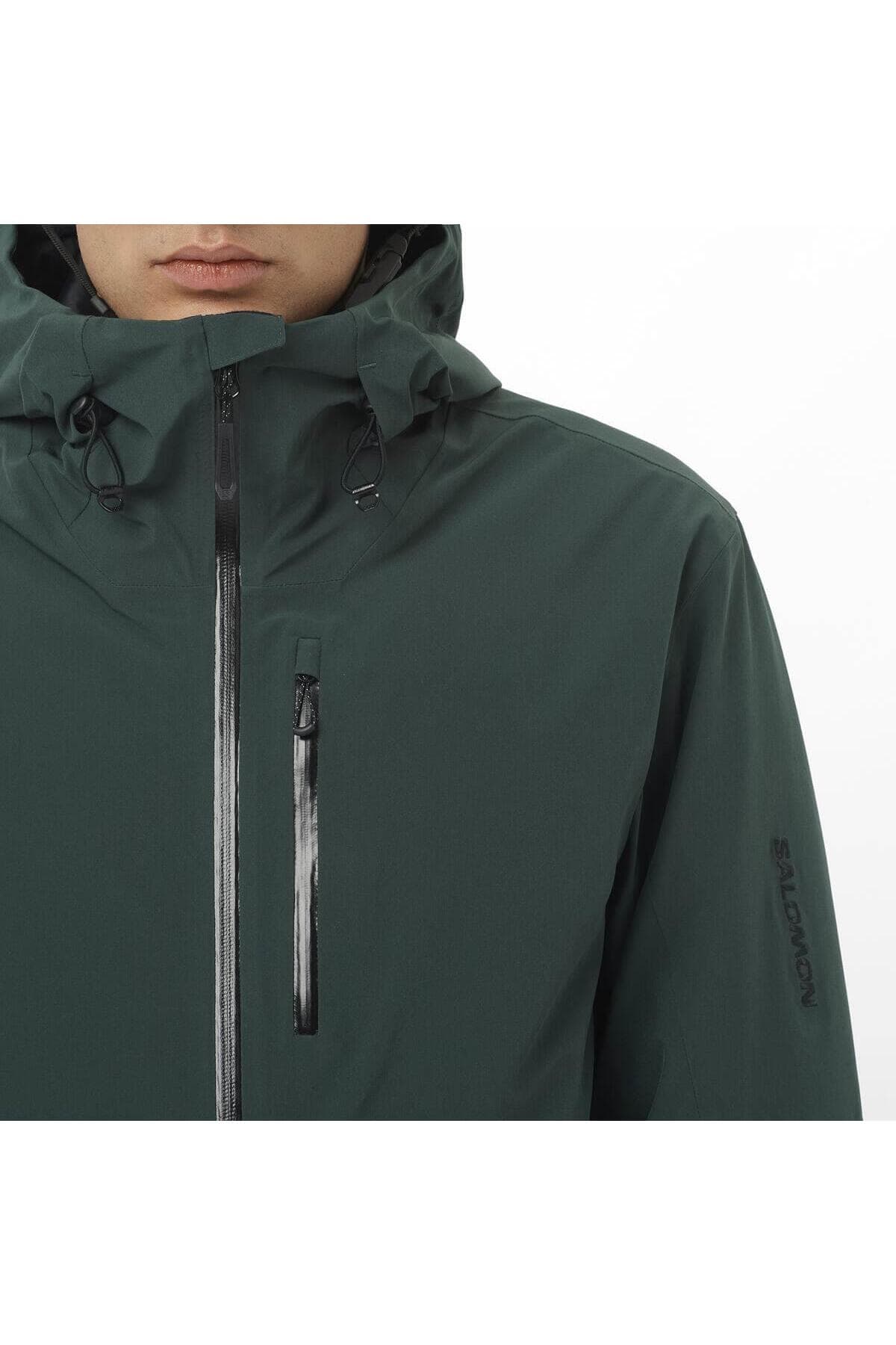 کاپشن اسکی سالومون مردانه پلی استر سبز Regular/رگولار | Salomon LC2602700 BD — تصویر ۵