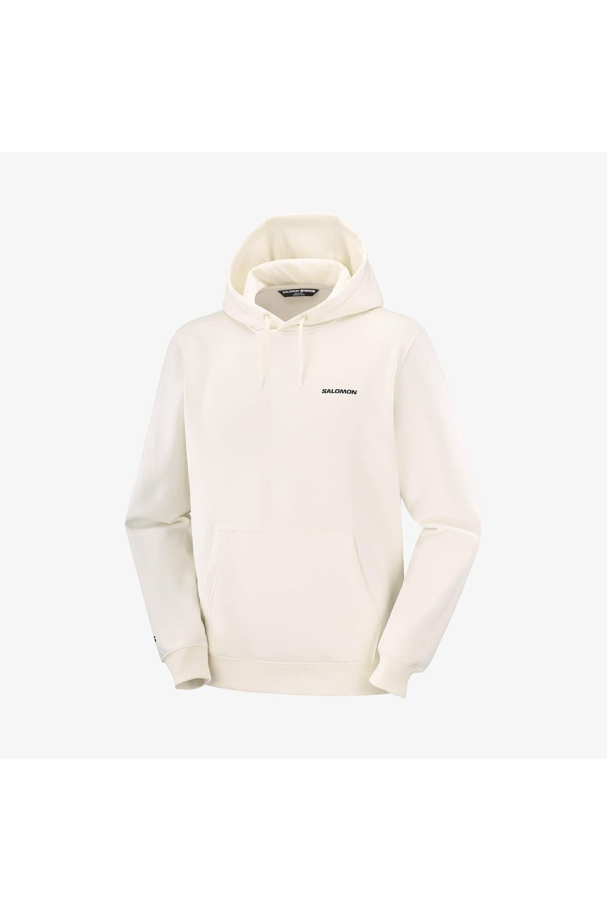 سویشرت اسپرت سالومون مردانه پنبه ای بژ راسته بیسیک اسپرت | Salomon LC2675600 TR