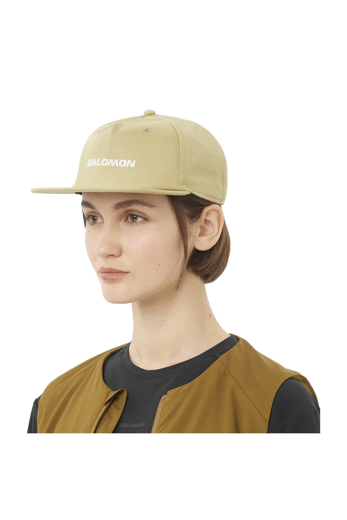 کلاه لبه دار سالومون زنانه پنبه ای بژ | Salomon 2205901 VN — تصویر ۲
