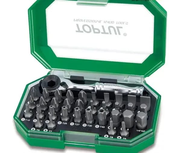 ست سر پیچ گوشتی تاپ تول 35 عددی مدل GACW3504