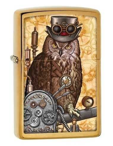 فندک زیپو طرح جغد Zippo CI404578 (TEAMPUNK OWL)