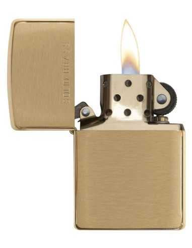 فندک زیپو طلایی Zippo 204 (BRUSH FINISH BRASS) — تصویر ۲